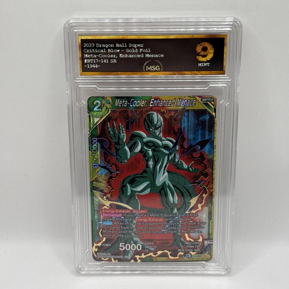 Meta-Cooler, Enhanced Menace BT17-141 SR Foil Ultimate Squad Graded 9 Mint Card